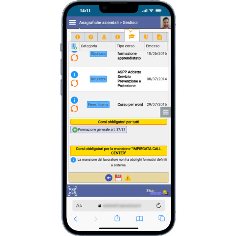 Consultare la situazione del lavoratore tramite badge digitale Consultare la situazione del lavoratore tramite badge digitale