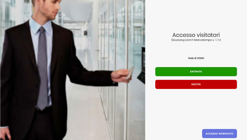 portale self-service controllo accessi