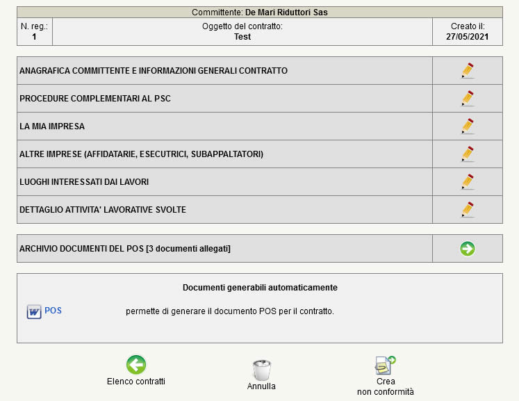 Generazione del POS in Sicureasy