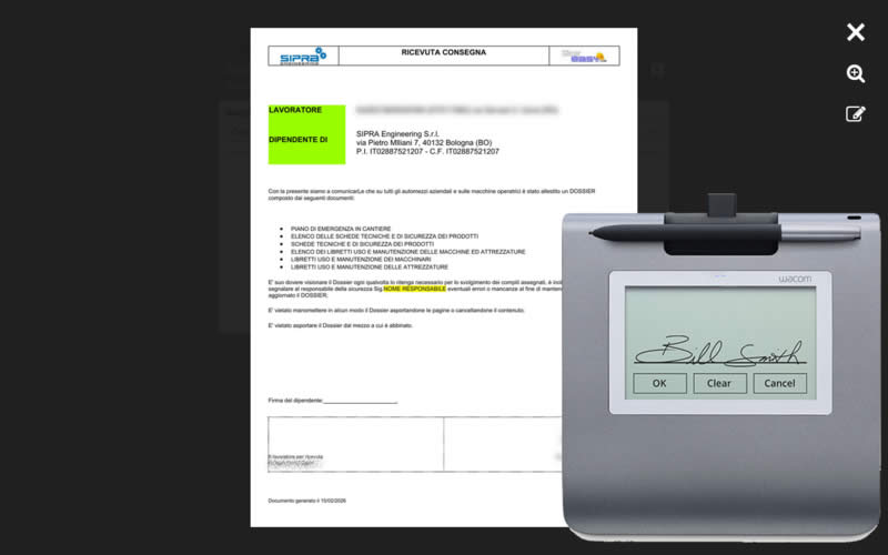 Firma digitale dei modelli e acquisizione automatica Firma digitale dei modelli e acquisizione automatica