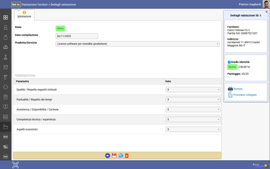 La scheda di valutazione fornitore ISO 9001 La scheda di valutazione fornitore ISO 9001